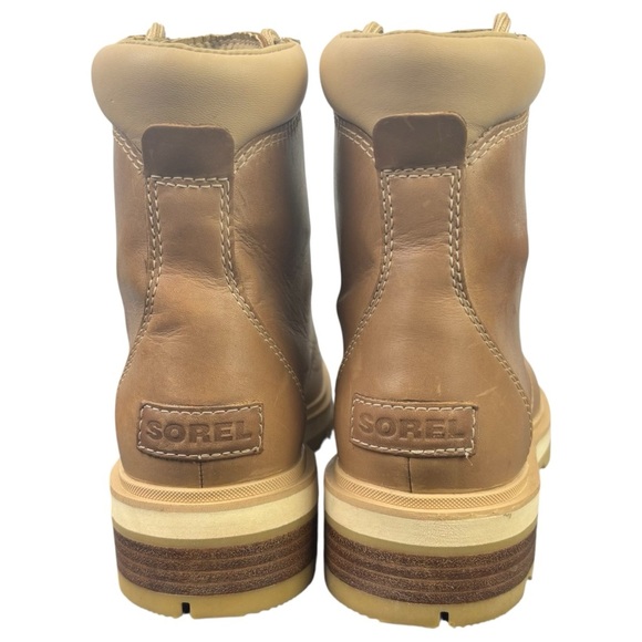 Sorel Women’s Lennox Tan Boots Size 7 Workwear Fall Lace up - Picture 3 of 14
